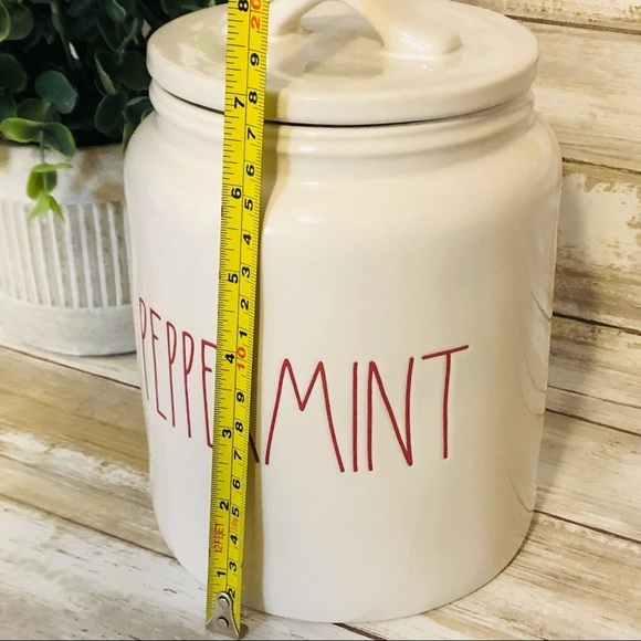 Rae Dunn Christmas Peppermint Ceramic Canister - Picture 9 of 9